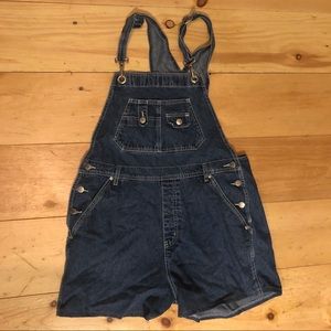 Vintage St Johns Bay denim overall shorts